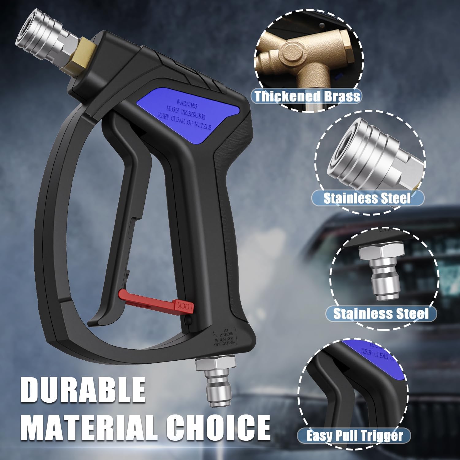 Compact Stubby Pressure Washer Gun
