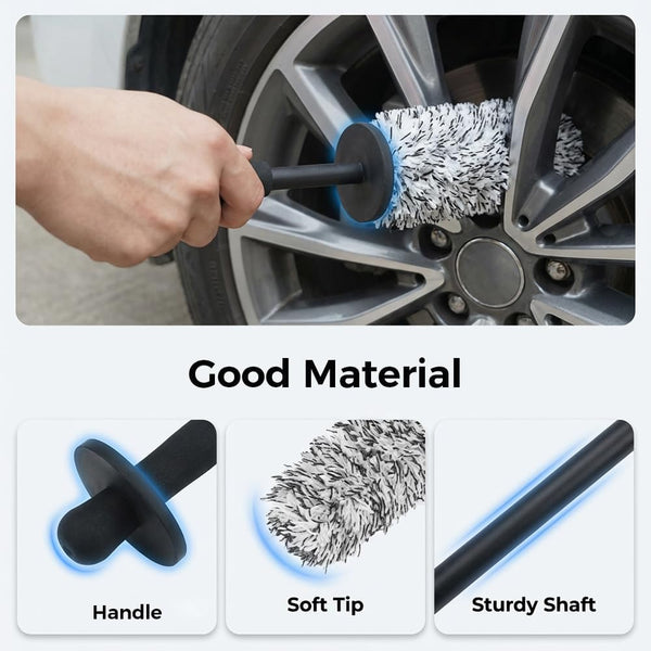 ProWheel Microfiber Long Handle Wheel Brush